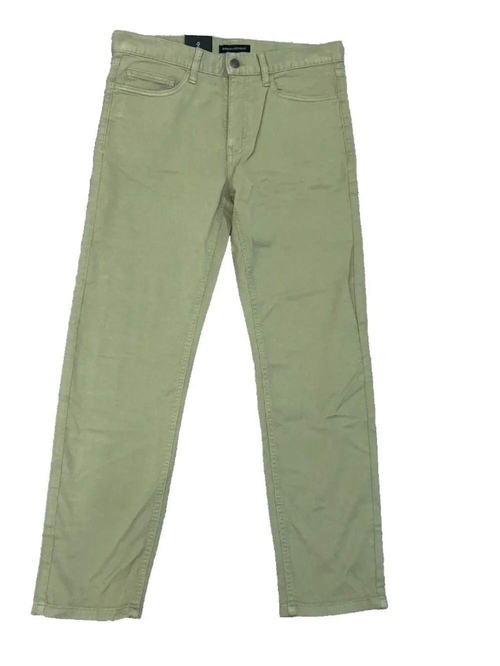 NWT Banana Republic Men's 32x30 Tan 5 Pocket Twill Slim Fit Pants Cotton Blend